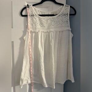 White tank top blouse